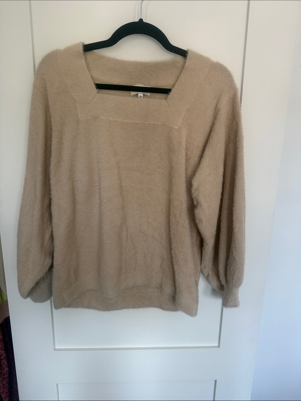 Cozy Scoop-Neck Sweater in Beige